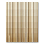 Neutral Earthy Tonal Vertical Striped Rug