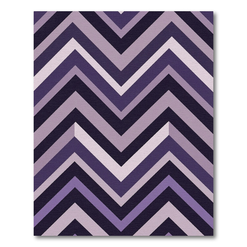 Modern Purple Chevron Geometric Zigzag Rug