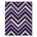 Modern Purple Chevron Geometric Zigzag Rug