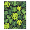 Tropical Monstera Foliage Green Rug