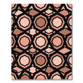 Geometric Terracotta Hexagon Abstract Rug