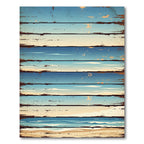 Coastal Beach Horizon Wood Plank Rug