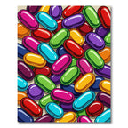 Vibrant Multi-Colored Candy Coated Tablets Rug