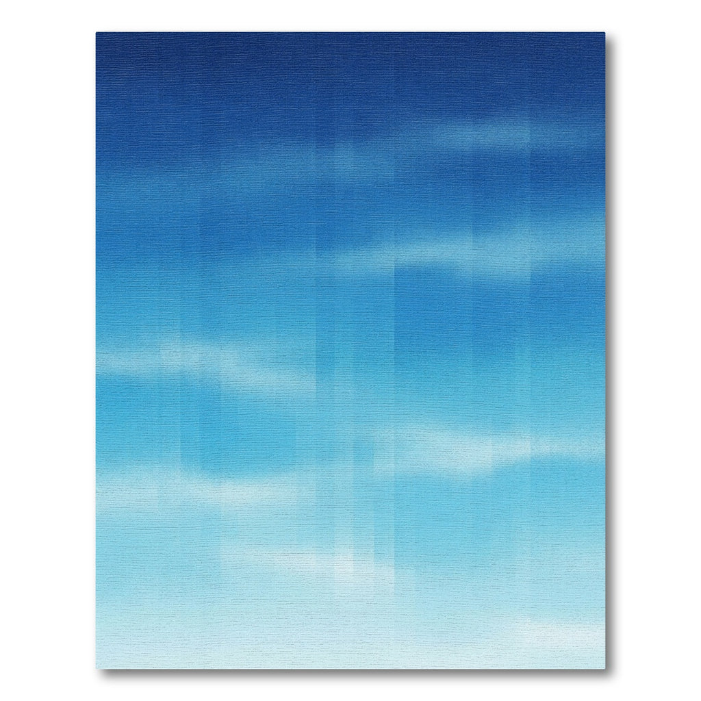 Abstract Blue Horizon Cloudscape Rug