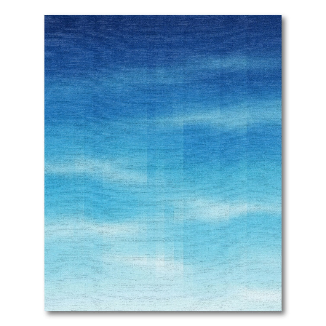Abstract Blue Horizon Cloudscape Rug