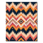 Earthy Tone Zigzag Diamond Rug
