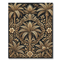Gilded Tropical Palm Flourish Rug