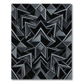 Monochromatic Geometric Interlocking Arrow Layers Rug
