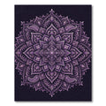 Intricate Amethyst Floral Mandala Bloom Rug