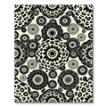 Monochromatic Animal Print Medallion Collage Rug