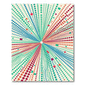 Exploding Colorful Dot Burst Rug