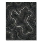 Monochromatic Topographic Contour Lines Rug
