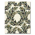 Olive Branch Wreath Repeating Pattern Rug