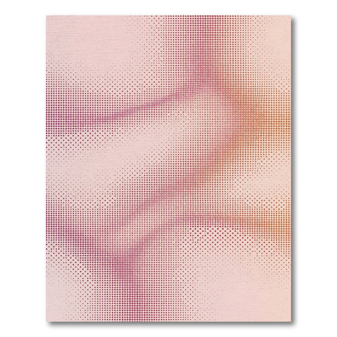 Soft Pink Gradient Dot Swirl Rug