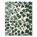 Lush Green Botanical Ivy Climbing Vine Rug