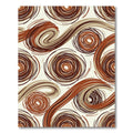Earthy Swirls Abstract Rug