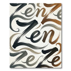 Black Brown Gray Abstract Brushstroke Rug