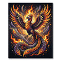 Fiery Phoenix Radiant Gold Purple Rug