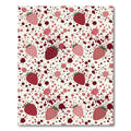 Pink Strawberry Splatter Scattered Rug