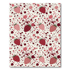 Pink Strawberry Splatter Scattered Rug