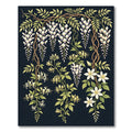 White Wisteria Yellow Honeysuckle Blooms Rug