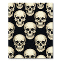Monochromatic Gothic Anatomical Skull Collection Rug