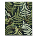 Lush Green Fern Forest Foliage Rug