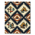 Adventure Inspired Southwestern Geometric Camping Rug