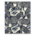 Bold Zebra Stripes Cream Background Rug