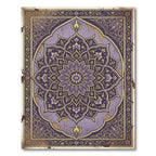 Ornate Lavender Floral Medallion Rug
