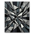 Monochrome Geometric Shards Abstract Area Rug