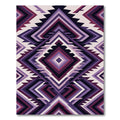Amethyst Geometric Diamond Chevron Rug