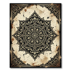 Vintage Gold Gilded Ornate Mandala Rug