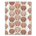 Coastal Shells with Vertical Stripes Rug