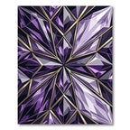 Glistening Amethyst Diamond Facet Rug