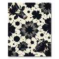 Monochrome Spotted Cow Ink Splash Illustration Rug