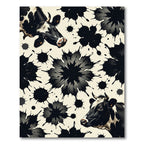 Monochrome Spotted Cow Ink Splash Illustration Rug