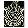 Wild Black White Animal Stripes Rug