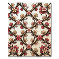 Pink Cherry Blossom Lattice Art Rug