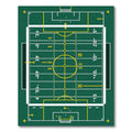 Green Athletic Field Grid Graphic Rug