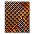 Golden Waffle Grid Abstract Geometric Rug