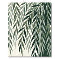 Lush Green Willow Branch Botanical Rug