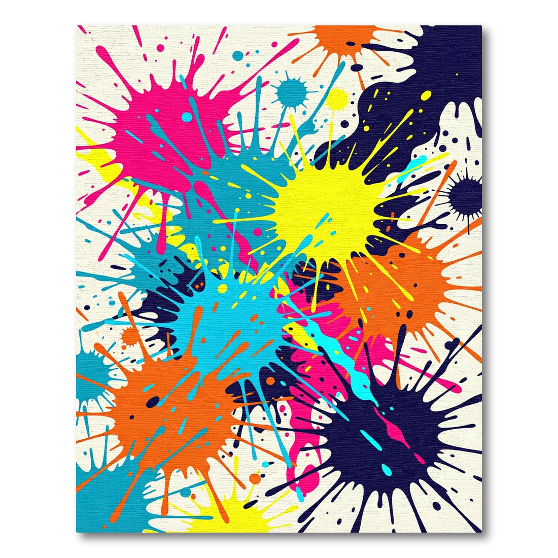 Vibrant Splatter Collection Abstract Expressionism Rug