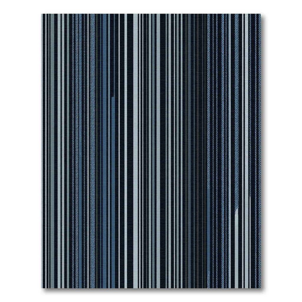 Indigo Blue Vertical Stripe Appeal Rug
