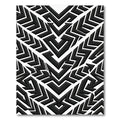 Monochromatic Geometric Maze Rug