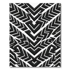 Monochromatic Geometric Maze Rug