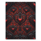 Crimson Heart Victorian Lace Rug