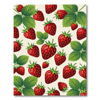 Fresh Strawberry Botanical Field Rug