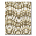 Earthy Tones Wavy Stripes Rug