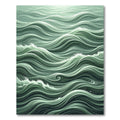 Abstract Sage Green Ethereal Ocean Swirl Rug